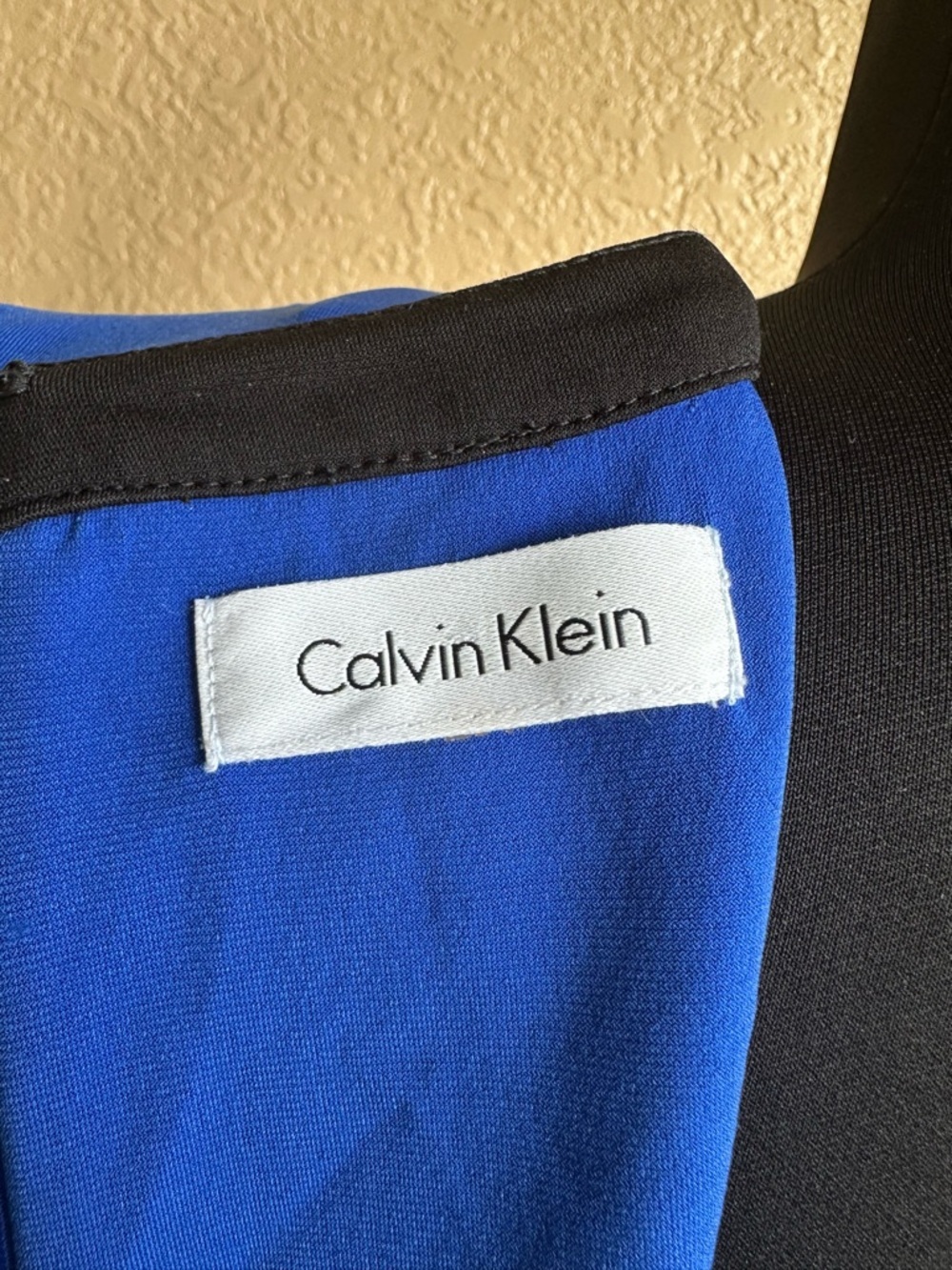 Women's Royal Blue Calvin Klein Blue Wrap Dress | Size M | Stretch - Picture 7 of 15